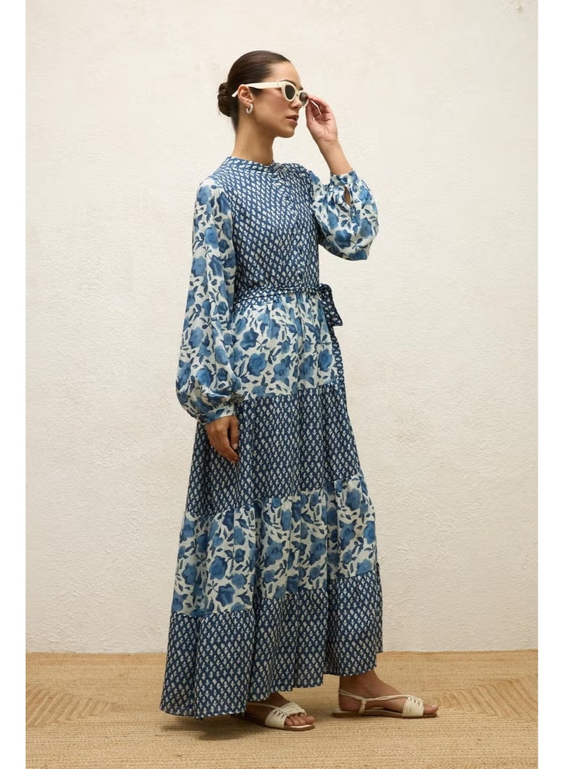 Manuka Floral Patchwork Maxi Dress - Image 3