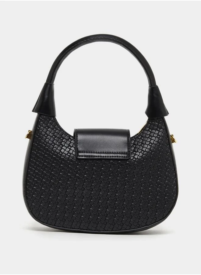 ستايلي Textured Handbags with Chain Strap