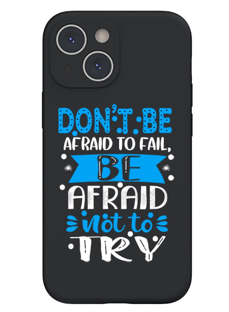 Theodor Protective Slim Fit Case Liquid Silicone Cover with Full Body Protection Anti-Scratch Shockproof Case For iPhone 13 Black  - Eat play sleep repeat copy - Image 1