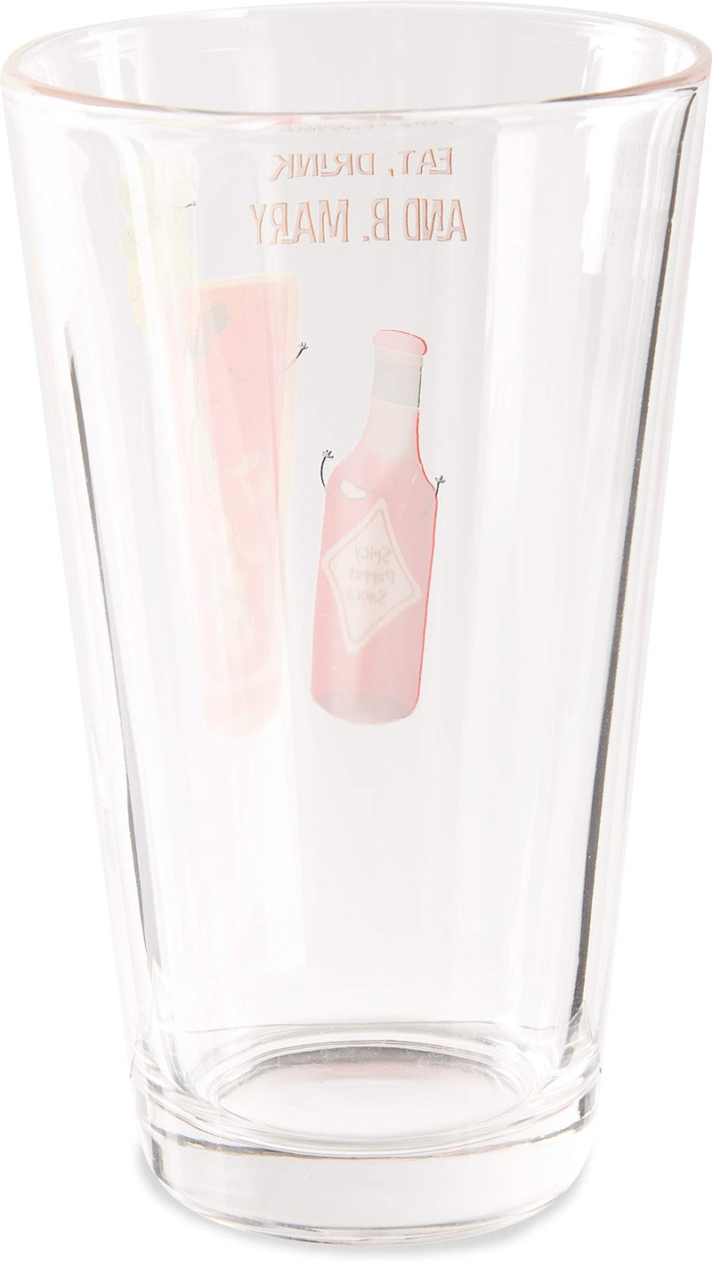 Pavilion Gift Company - Eat, Drink & B. Mary - Bloody Mary - 16 oz Pint Glass Tumbler - Image 3
