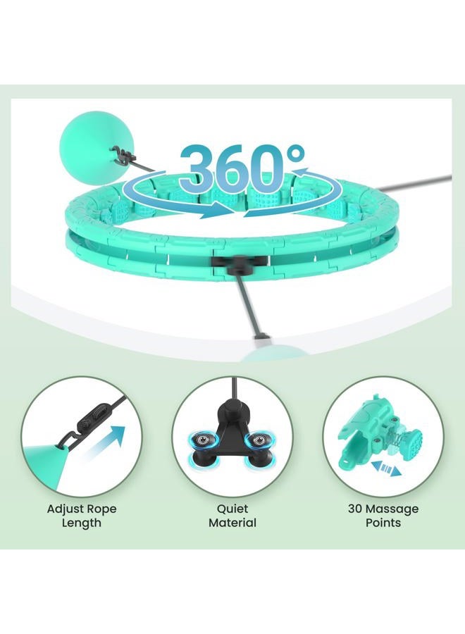 Fikswe Weighted Infinity Exercise Hoop - 64in 30 Links Smart Hoop for Adult Weight Loss, Plus Size Low-Impact Fitness Hoop for Beginners & Women​ - Image 3