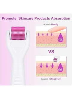 MOXO 6 In 1 Derma Roller Kit for Face and BodyMicredling Roller Titanium for Women and Men SkincareFace & Body & Beard & Hair Care with Storage Case  - Image 4