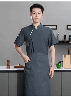 NIBEMINENT Men's Chef's Jacket High Quality Cooking Shirt Restaurant Kitchen Clothes Hotel Catering Uniform Bakery Waiter Workwear  - Image 1