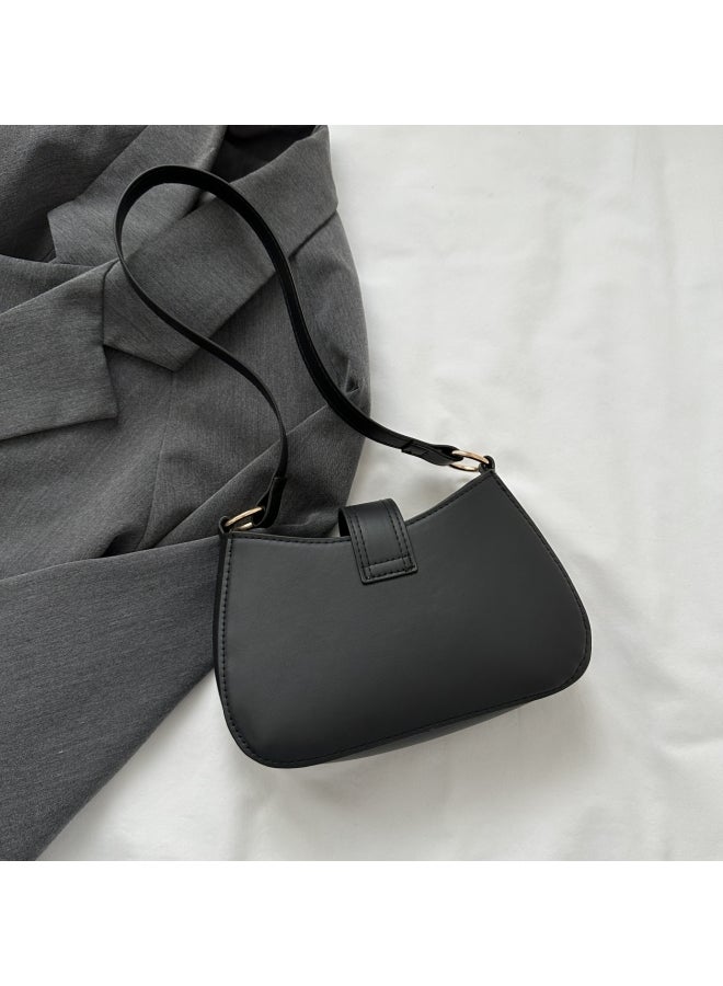 Women's Versatile PU Leather Shoulder Bag, Ladies Portable Fashionable Armpit Bag Side Bag Carry Bag, Daily Commuting Handbag Satchel Bag Phone Bag Office Bag Clutch Bag for Girls/College Students  - Image 5