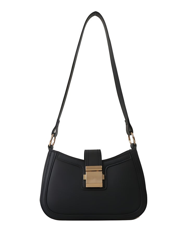 Women's Versatile PU Leather Shoulder Bag, Ladies Portable Fashionable Armpit Bag Side Bag Carry Bag, Daily Commuting Handbag Satchel Bag Phone Bag Office Bag Clutch Bag for Girls/College Students  - Image 1