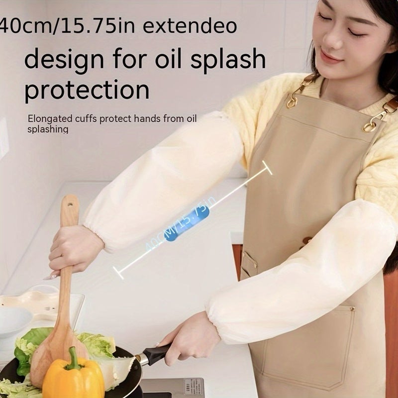 غلاف TPE أزرق 10 قطع، واقي ذراع مقاوم للماء وقابل للارتداء للرجال والنساء - Image 2