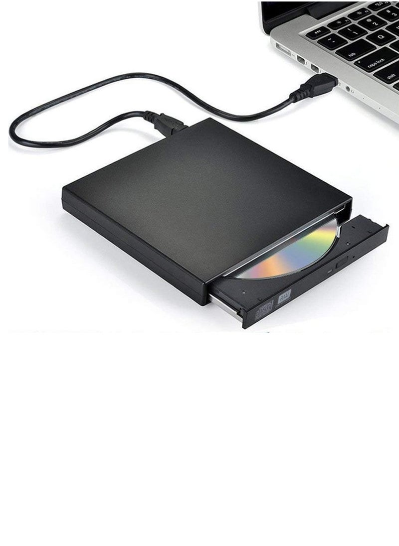 Generic - "Portable USB 2.0 External CD/DVD Drive – Slim, Multi-Use CD-RW/DVD-RW Reader and Burner" - Image 1