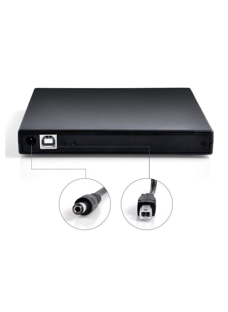 Generic - "Portable USB 2.0 External CD/DVD Drive – Slim, Multi-Use CD-RW/DVD-RW Reader and Burner" - Image 1