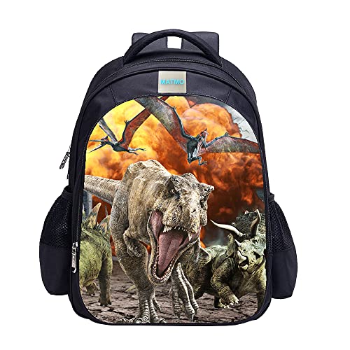 MATMO Dinosaur Backpack for Boys School Kids Bookbag (22-3) - Image 1
