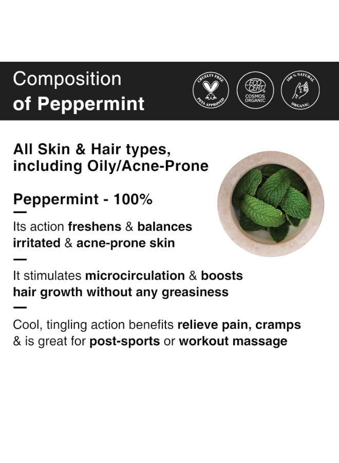 Soulflower Peppermint Essential Oil for Skin & Hair Care, Scalp, Aromatherapy |100% Pure & Natural Therapeutic Grade, Undiluted, Ecocert Cosmos Organic Certified| Mentha Piperita |15ml - Image 4