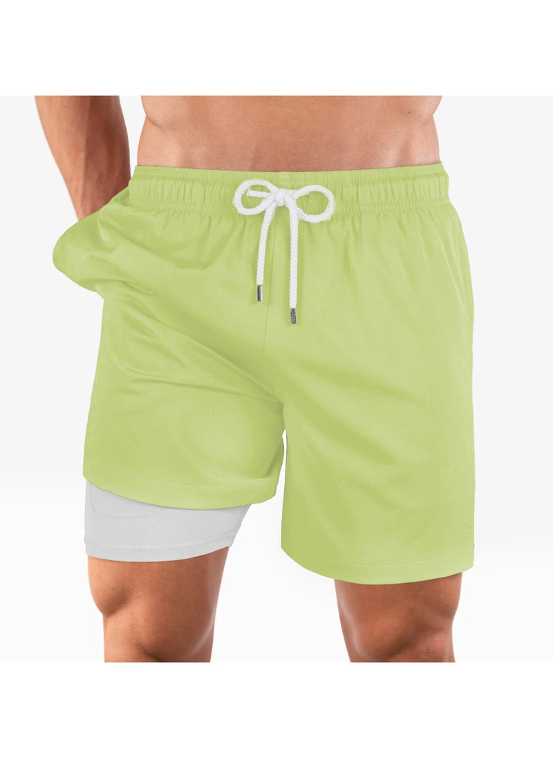 Generic - Classic Polyester  Waterproof Swimming Wear, Ligth Green. - Image 1
