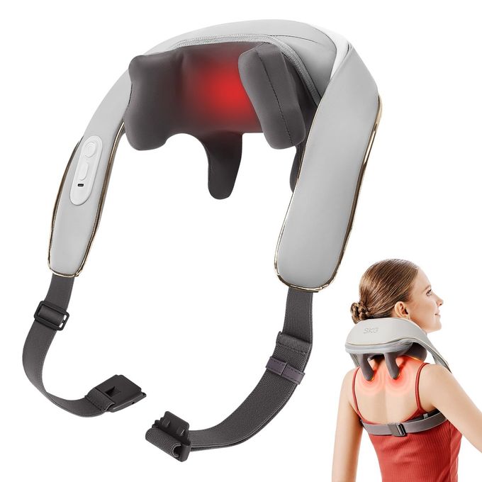 SKG Neck Massager for Pain Relief Deep Tissue 6D Kneading Cordless Shiatsu Neck and Shoulder Massage with Heat Electric Massage Gifts for Men and Women Bithday Gifts - Image 1