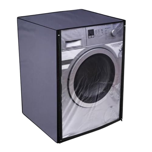 Nitasha Front load Waterproof Washing machine cover Compatible for Bosch 8 Kg Fully-Automatic WAJ28262IN Grey Color, Polyester - Image 1