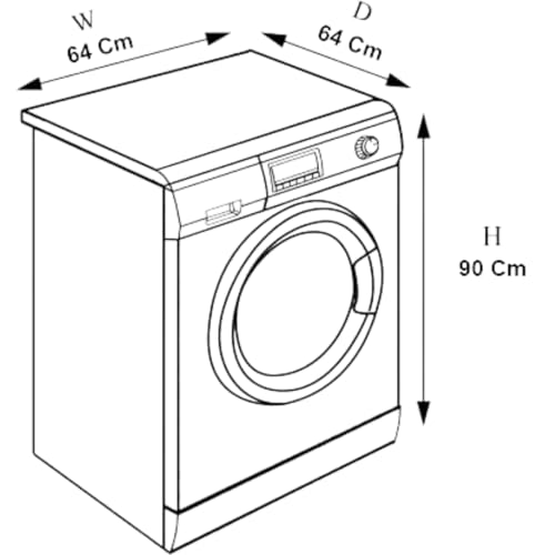 Nitasha Front load Waterproof Washing machine cover Compatible for Bosch 8 Kg Fully-Automatic WAJ28262IN Grey Color, Polyester - Image 3
