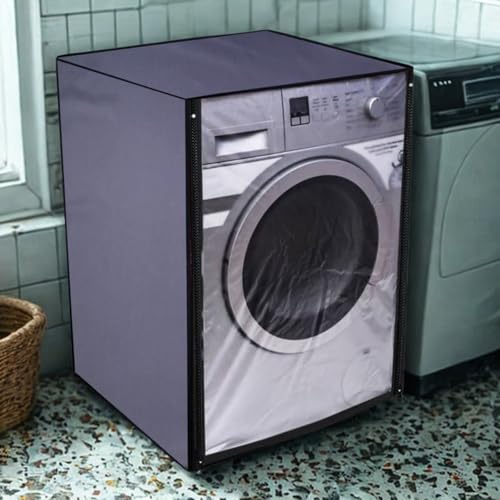 Nitasha Front load Waterproof Washing machine cover Compatible for Bosch 8 Kg Fully-Automatic WAJ28262IN Grey Color, Polyester - Image 5