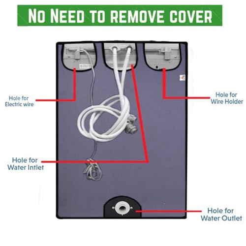 Nitasha Front load Waterproof Washing machine cover Compatible for Bosch 8 Kg Fully-Automatic WAJ28262IN Grey Color, Polyester - Image 2