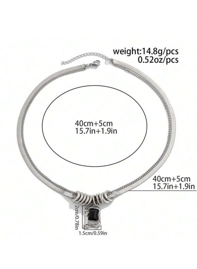 JewelryLand Elegant Stainless Steel Necklace For Men - Image 4