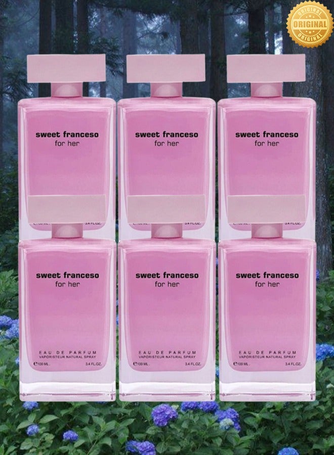 فور هير 6 قطع عطر سويت فرانسيسو فور هر بنك 100 مل - Image 1