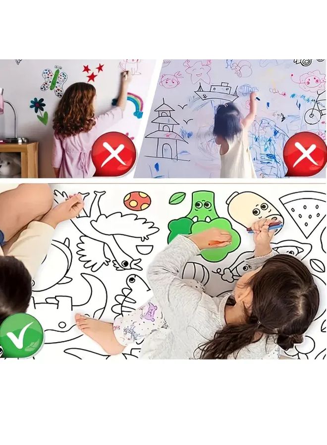Dinosaur World 3m Long Diy Painting Roll for Kids Coloring Paper Gift - Image 5