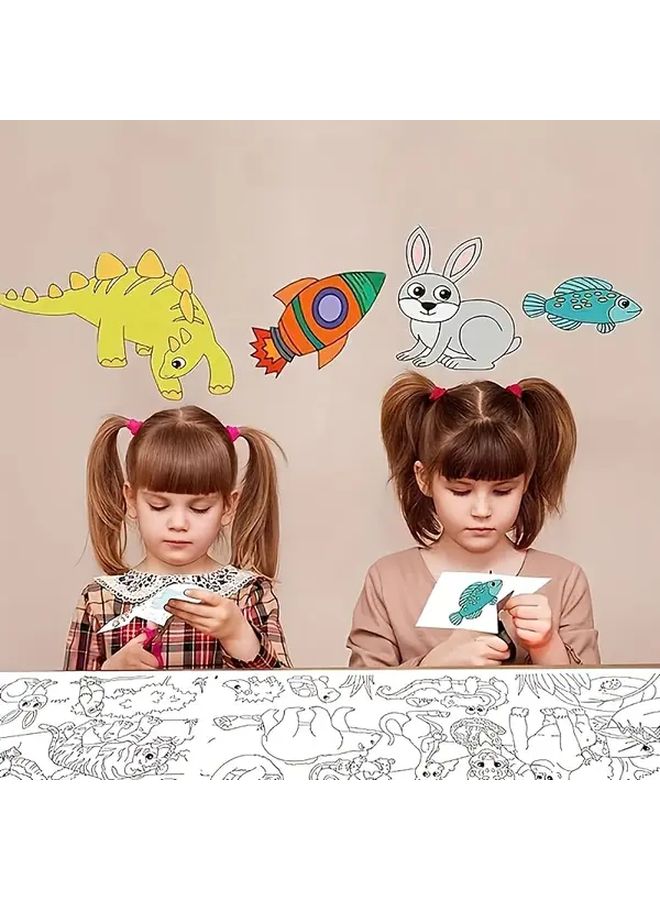 Dinosaur World 3m Long Diy Painting Roll for Kids Coloring Paper Gift - Image 4
