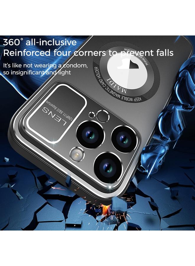 S-TOP Case For iPhone 13 Pro Max Large Window MagSafe Skin Feel PC Phone Case - Image 4