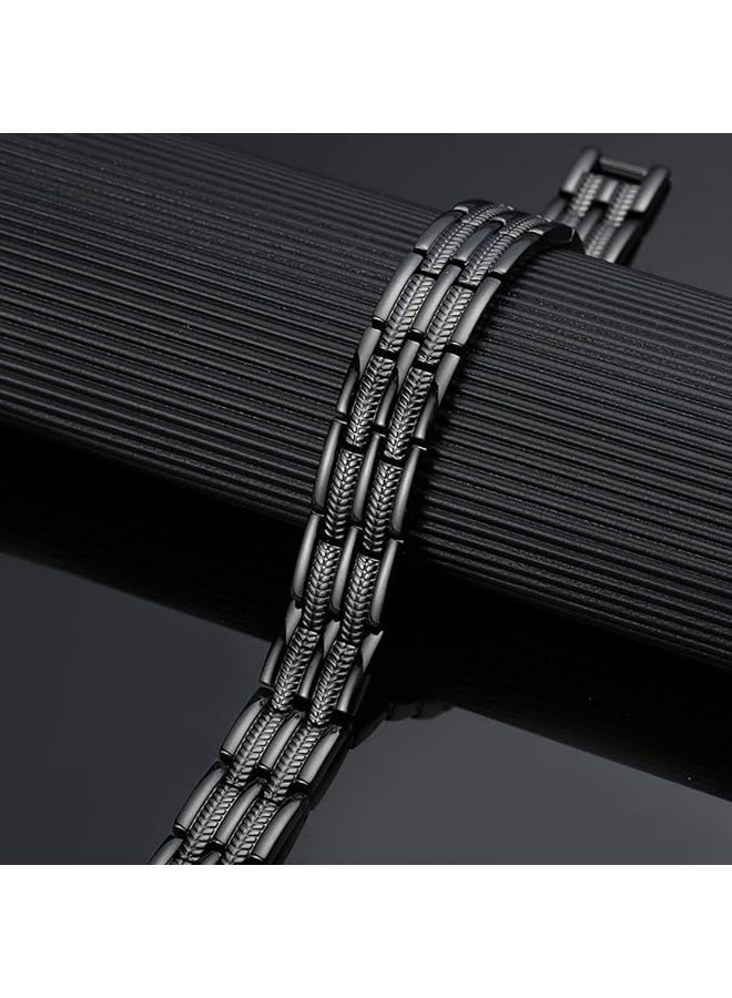 Relex Magnetic Copper Bracelet for Men, Pure Copper Bracelet with Ultra Strength Magnets Double-Row Magnet Design for Joint Pain Relief and Wellness - Image 2