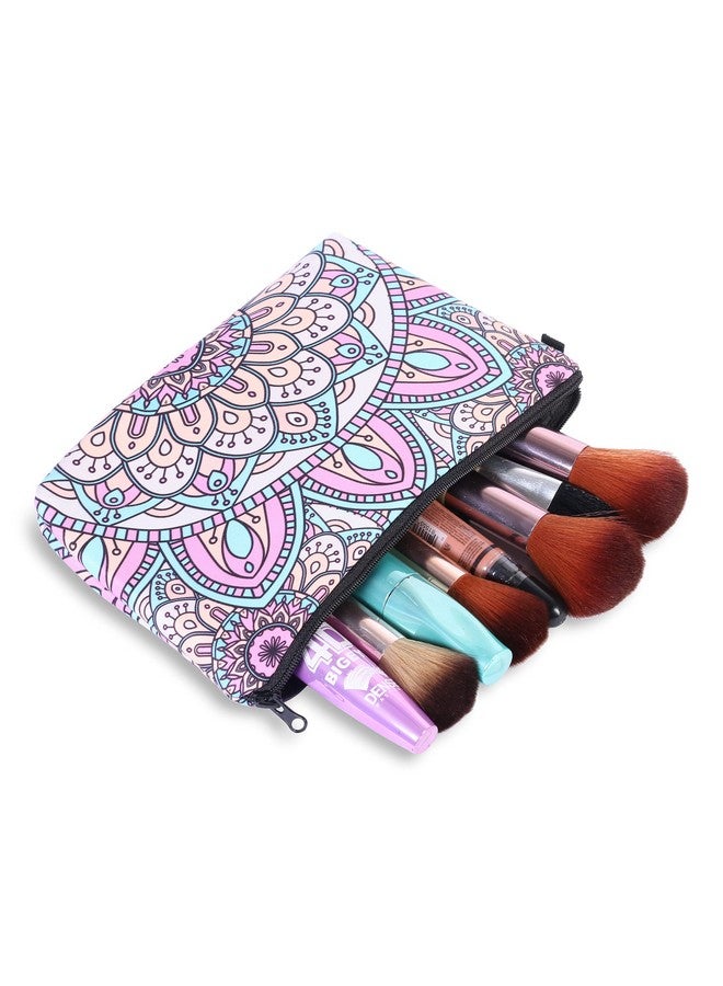 Xelvix Small Makeup Bags, Cute Travel Cosmetic Pouch, 2 Cms Toiletry Bag Accessories Organizer For Women & Girls (Multicolor) - Image 4