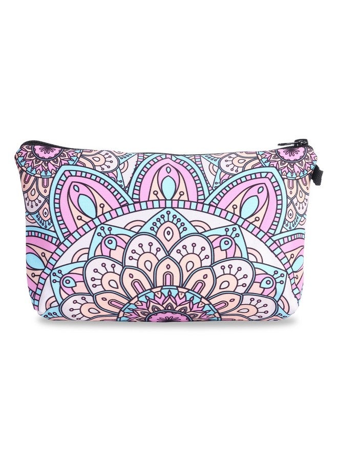 Xelvix Small Makeup Bags, Cute Travel Cosmetic Pouch, 2 Cms Toiletry Bag Accessories Organizer For Women & Girls (Multicolor) - Image 2