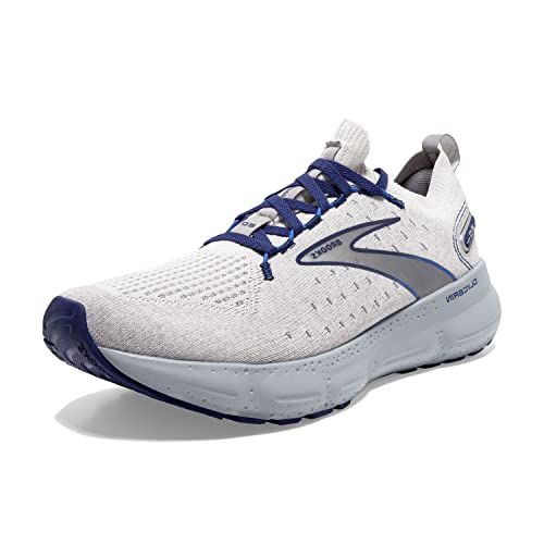 Brooks Men’s Glycerin StealthFit 20 Neutral Running Shoe - Oyster/Alloy/Blue Depths - 11 Medium - Image 1