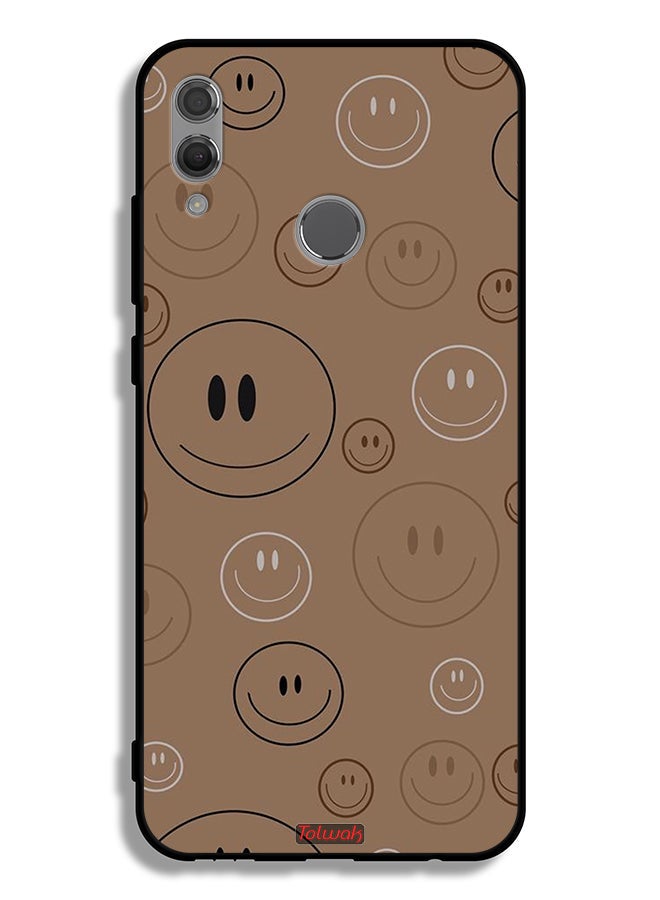 Tolwak Honor 10 Lite Protective Case Cover Smiley Faces Pattern - Image 2