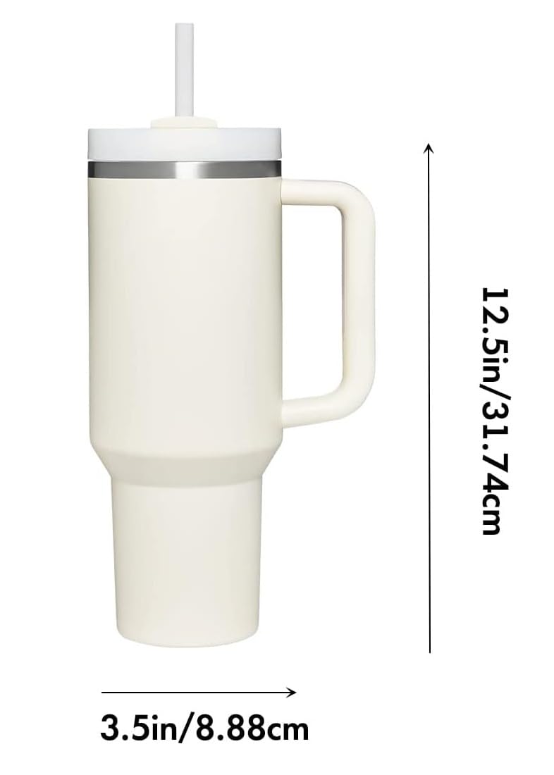 VDHJA Vidhja 12000ml Stainless Steel Vacuum Insulated Tumbler with Handle Lid and Straw LeakProof DoubleWall Design for HotCold coffee and Drinks Perfect for Home Office Gym Travel and Gifting - Image 2