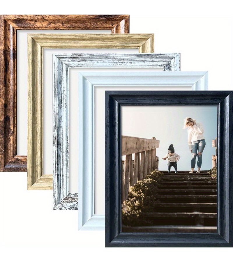 Vintage Wooden Photo Frame 1pc 8x10 Inch Rustic Charm Classic Design Durable Construction Vertical Decor for Living Room Bedroom Retro Home Decor Birthday Party Gift - Image 2
