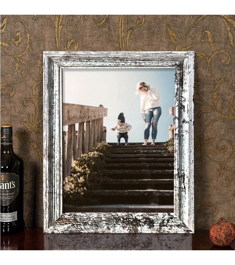 Vintage Wooden Photo Frame 1pc 8x10 Inch Rustic Charm Classic Design Durable Construction Vertical Decor for Living Room Bedroom Retro Home Decor Birthday Party Gift - Image 5