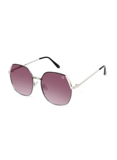 Woggles Latest & Stylish UV Protected Glow Purple Round Sunglasses for Men & Women