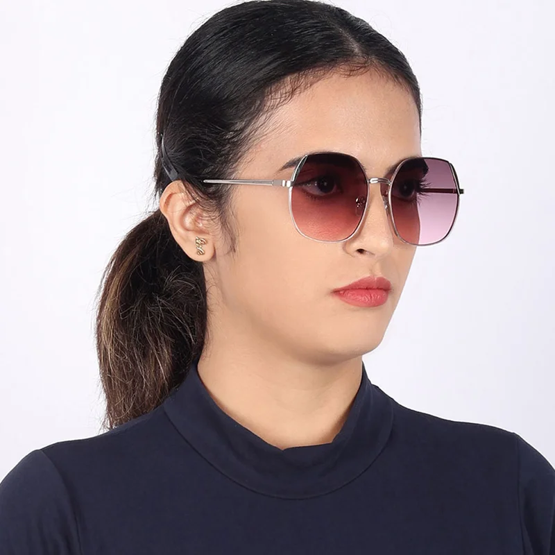 Woggles Latest &amp; Stylish UV Protected Glow Purple Round Sunglasses for Men &amp; Women