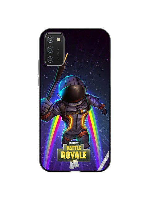 Protective Case Cover For Samsung Galaxy A03s Fortnite Space Bomber Design Multicolour