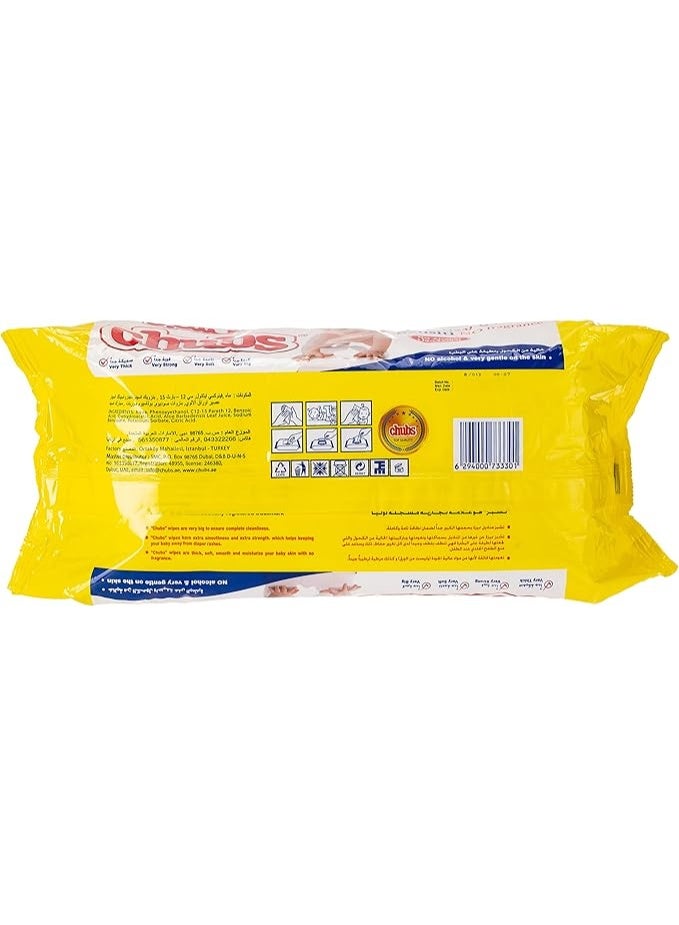 Chubs Sensitive Baby Wipes Travel Pack 80pcs - Image 2