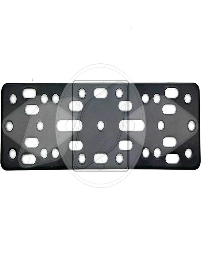 ChargerCity Universal Metal Alloy Bracket Plate for Ham CB Radio Garmin GPS Fish Finder Vehicle Mounting Plate for Industry Standard Diamond 2 AMPS 4 Hole Pattern Mount - Image 5