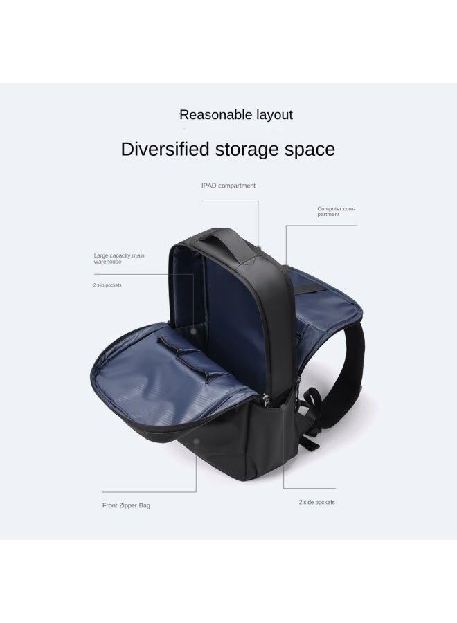 جولف حقيبة الظف للرجال للمتنقلين سعة كبيرة لحمل الكمبيوتر المحمول مقاس 17.3 بوصة، حقيبة ظف للأعمال والسفر، حقيبة يومية للرجال - Image 4