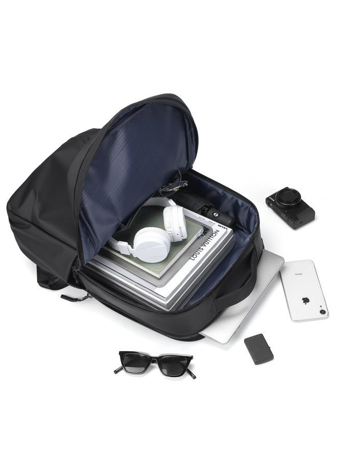 جولف حقيبة الظف للرجال للمتنقلين سعة كبيرة لحمل الكمبيوتر المحمول مقاس 17.3 بوصة، حقيبة ظف للأعمال والسفر، حقيبة يومية للرجال - Image 3