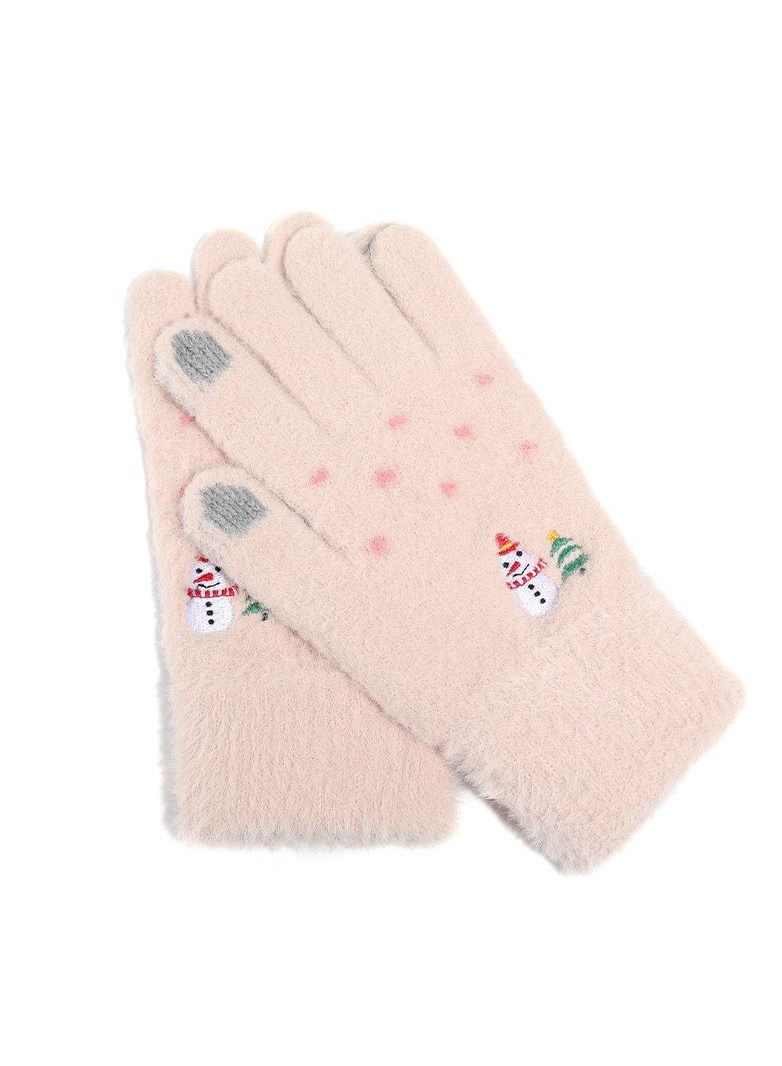 Golovejoy Women's Warm Plush Windproof And Cold Proof Lovely Gloves 