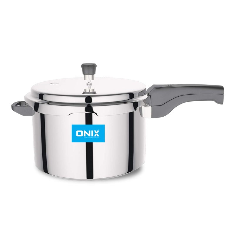 Onix Enthusing Generations Opc505 Outer Lid Aluminium Pressure Cooker 5 Litres Silver - Image 1