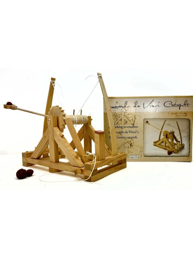 باث فيندرز مجموعة Pathfinders STEM مجموعة Leonardo Da Vinci Catapult مجموعة Trebuchet مجموعة Engineering ألعاب تعليمية للأطفال مجموعة العلوم للأطفال من سن 12 إلى 14 عامًا مشاريع STEM ألعاب الفيزياء مجموعات البناء الخشبية  - Image 1