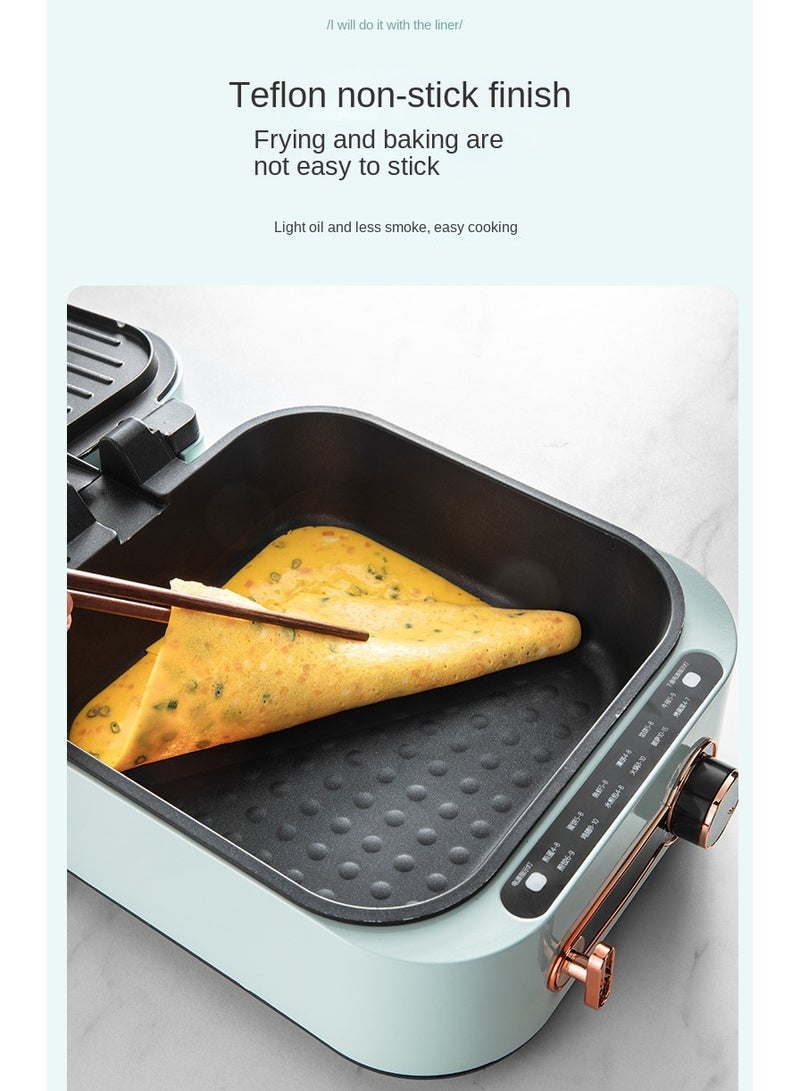 Steaming and Frying Machine craper maker pan Household Baking Pan Electric Quick-bake Multi-function Breakfast Double Sided Heating Pizza Pie Cooking Machine Crepe Pancake Maker  - Image 2