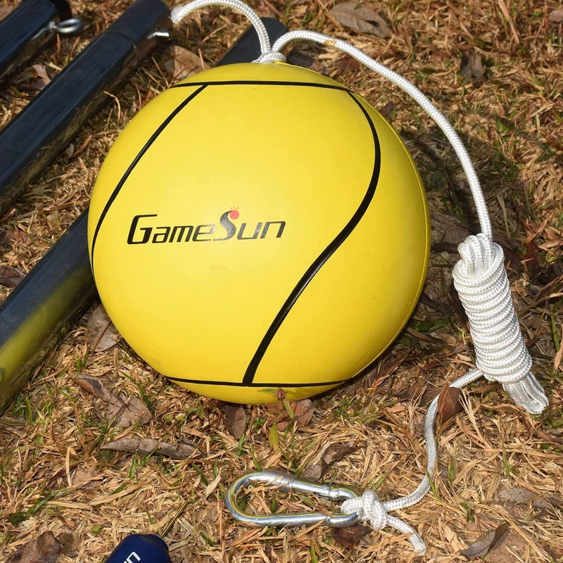GAMESUN Tetherball and Rope,Full-Size Soft Touch, Portable Tetherballs with Soft Rope - Great Outdoor Game for Kids - Image 4