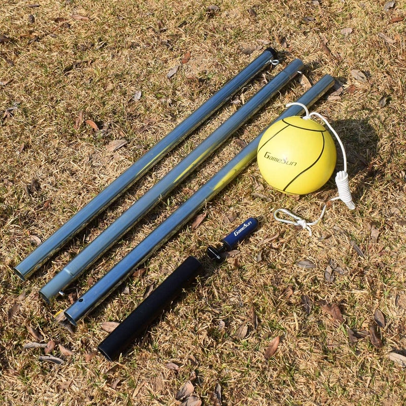 GAMESUN Tetherball and Rope,Full-Size Soft Touch, Portable Tetherballs with Soft Rope - Great Outdoor Game for Kids - Image 2