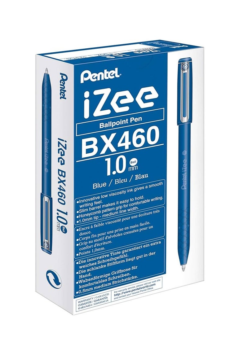 PILOT 12-Piece Izee Ballpoint Pen 1.0mm Tip Blue Ink - Image 1