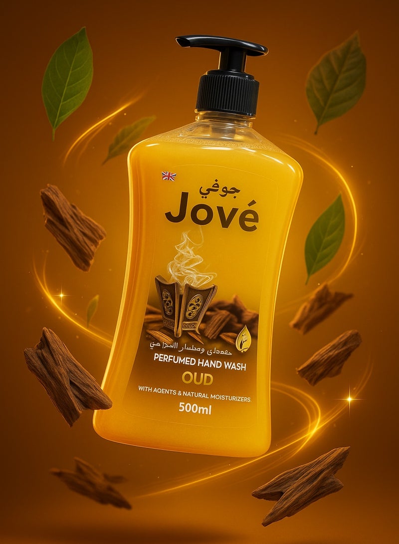 Jove Oud SW3 Hand Wash – 500ml (Pack of 3) | Luxurious Scent, Moisturizing Formula, Gentle on Skin, Anti-Bacterial Protection - Image 2