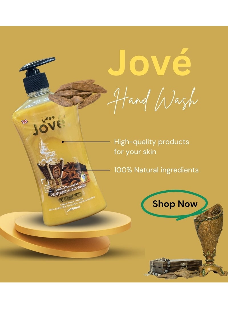 Jove Oud SW3 Hand Wash – 500ml (Pack of 3) | Luxurious Scent, Moisturizing Formula, Gentle on Skin, Anti-Bacterial Protection - Image 5