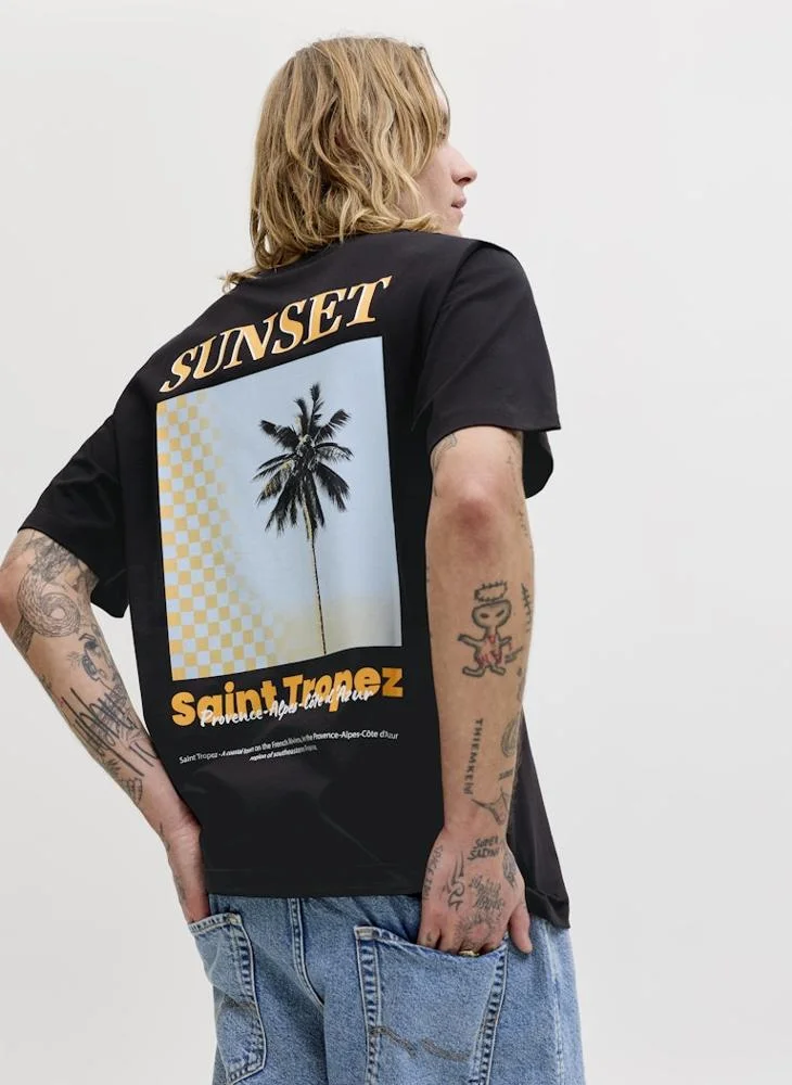 JACK & JONES Photoprint Crew neck relaxed fit T-shirt